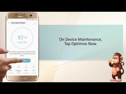 How to use Use of quick optimization feature on Samsung smart phones user guide support
