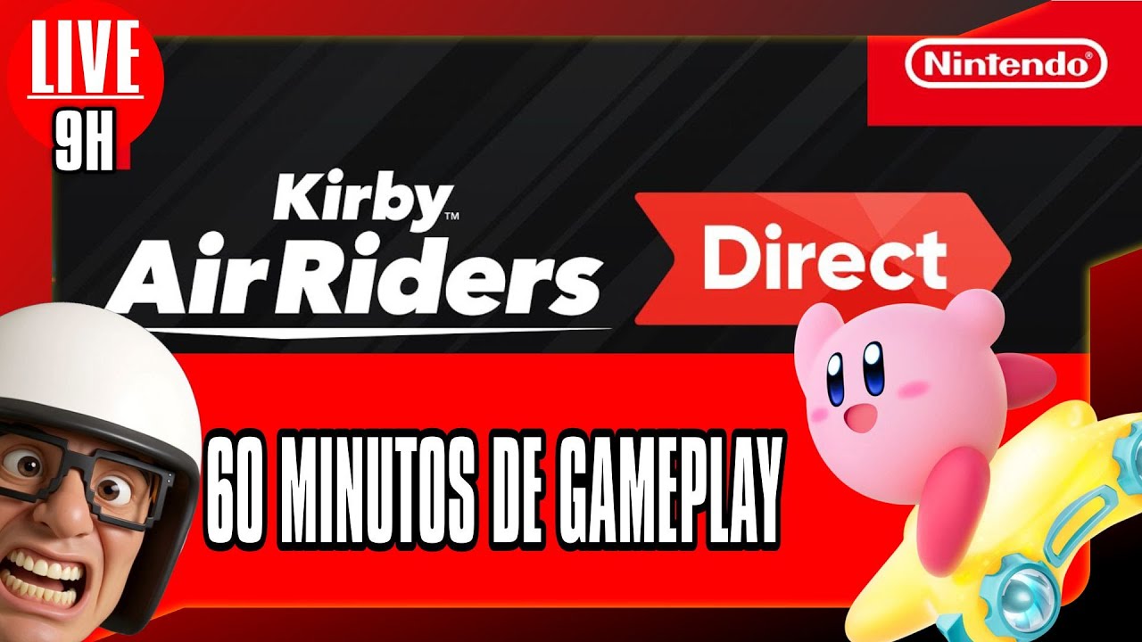 🎮🚨 Kirby Air Riders Direct 2 ! 60 MINUTOS DE NOVIDADES #kirbyairriders