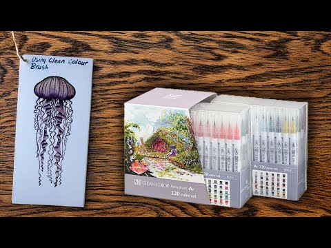 Introduction and how to use Kuretake Clean Colour Brush Pens to get an amazing colour blend 😲