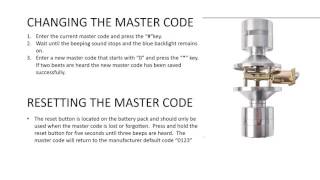 Part 3 How To Reset The Master Code Digital Electronic Code Door Lock Round Knob Turbolock YL-99