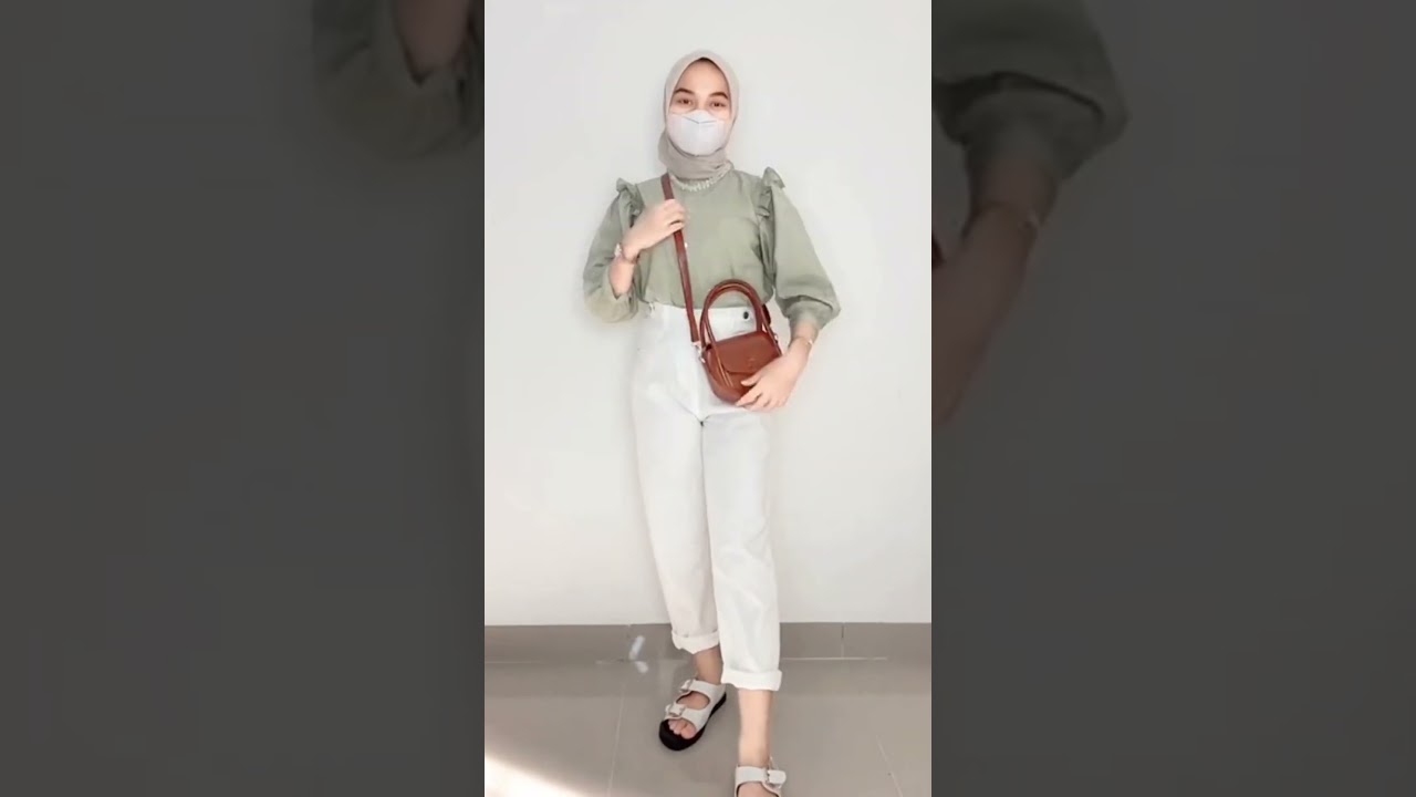 Outfit kondangan hijab simple ootd casual style remaja
