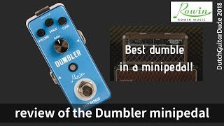 Video thumbnail for Rowin Dumbler pedal review by DutchGuitarDude