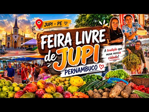 FEIRA LIVRE DE JUPI-PE | Tradição, comidas e o movimento da cidade!