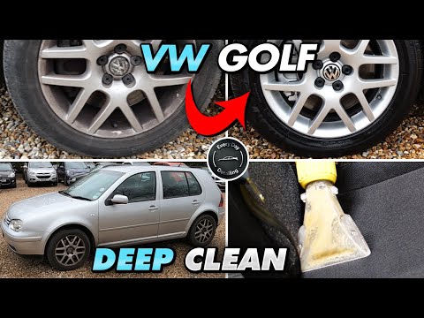 Deep Cleaning a VW Golf 18 year old Disaster detail Dirty/Filthy Car