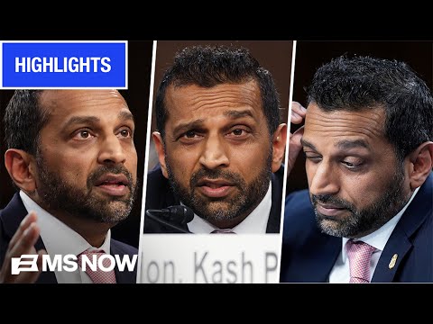 Senators HAMMER Kash Patel on FBI departures, Epstein probes, leadership | MS NOW Highlights