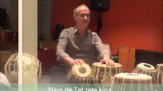 Tabla lesson 6 by john Boswell dha re ge...