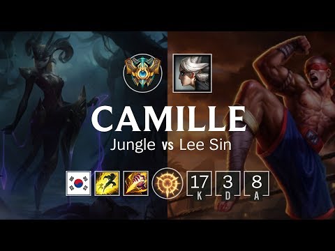 Camille Jungle vs Lee Sin - KR Challenger Patch 8.24