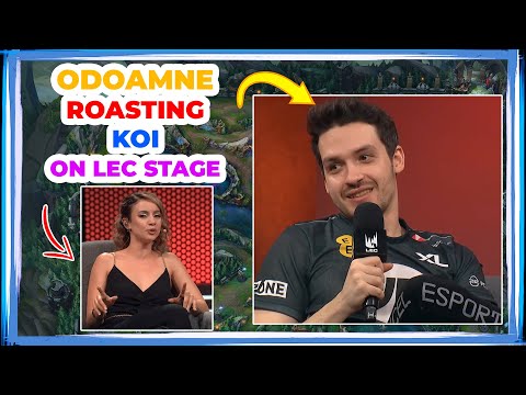 XL Odoamne ROASTING KOI on LEC Broadcast 👀