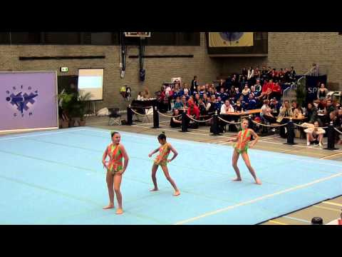 BOAC 2014   106   015   WG   Age 10 18   Dyn   UZB   Uzbekistan, Ozoda Sharifjonova, Anastasiya Lebe