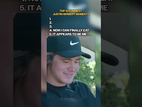 top 10 funniest justin herbert moments 🤣 #shorts