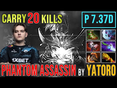 Super play by Yatoro Phantom Assassin Carry 20 Kills #gameplay4k #patch737d #fullgame #dota2