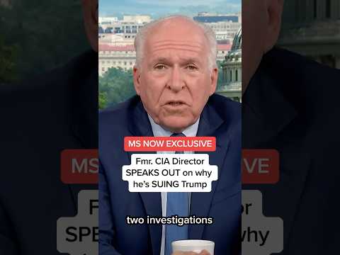 MS NOW EXCLUSIVE: Fmr. CIA Director SPEAKS OUT on why he's SUING Trump