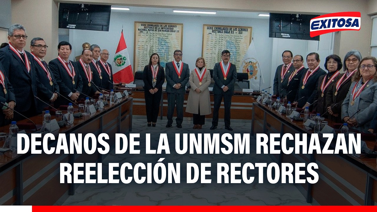 🔴🔵 Decanos de la UNMSM rechazan proyecto de Ley para reelección de rectores