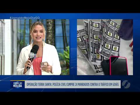 PC cumpre mandados contra o tráfico de drogas em Trindade e Goiânia