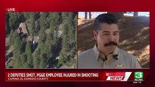 El Dorado County Sheriff's Office gives update on shooting that wounded 2 deputies