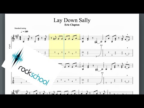 Lay Down Sally Rockschool Grade 5 Guitar