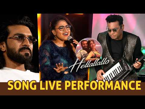 #Hellallallo Telugu Song Live Performance | #PEDDIKiAawaz Grand Event | Ram Charan