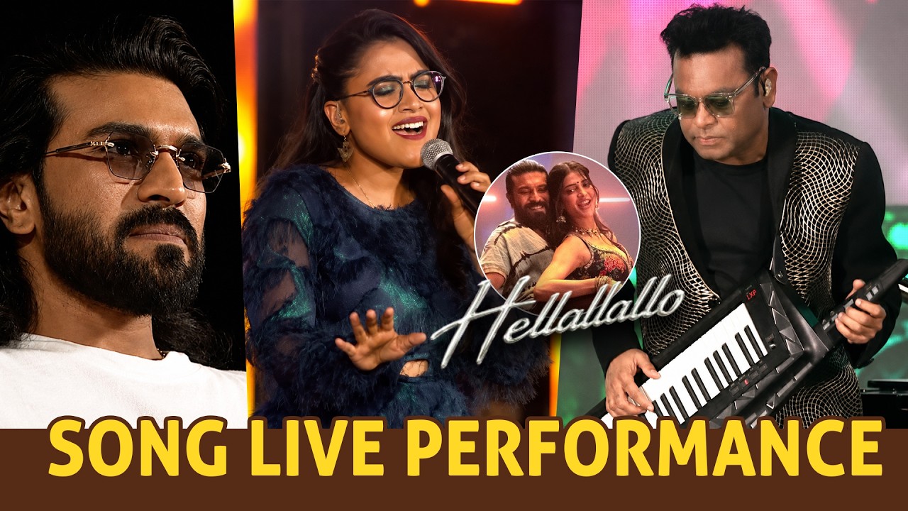 #Hellallallo Telugu Song Live Performance | #PEDDIKiAawaz Grand Event | Ram Charan