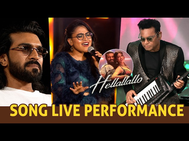 #Hellallallo Telugu Song Live Performance | #PEDDIKiAawaz Grand Event | Ram Charan SDDEFAULT Thumbnail