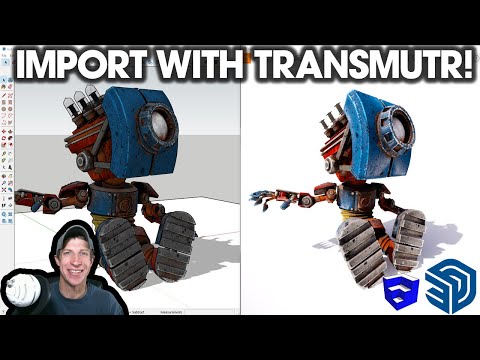 Import External Models to SketchUp with TRANSMUTR! (FBX, OBJ, 3DS, etc!)