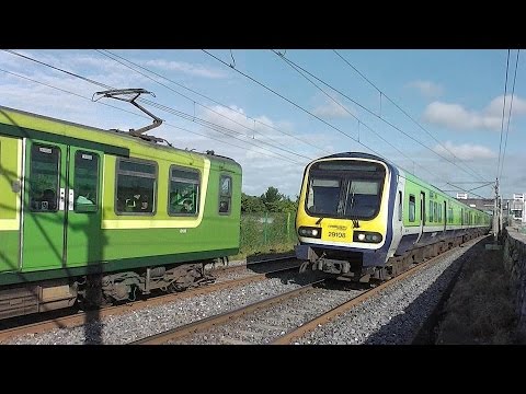 IE 29000 and 8300 Class Trains - Booterstown, Dublin