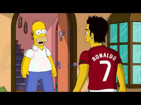 Nike - Cristiano Ronaldo haciendo un cañito a Homer Simpson HD 1080p