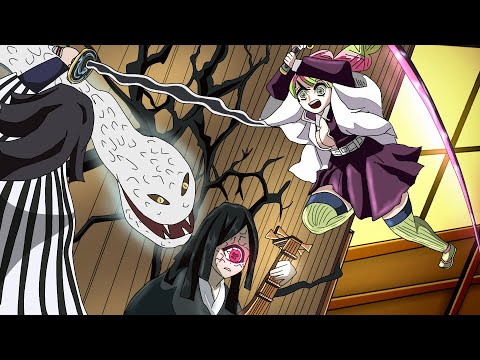 Mitsuri Kanroji and Obanai Iguro vs Nakime | nakime vs mitsuri and obanai | demonslayer