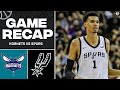 Victor Wembanyama STRUGGLES OFFENSIVELY in NBA Summer League Debut vs Hornets | CBS Sports