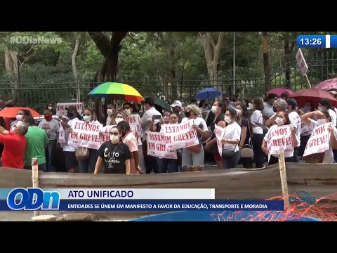 Entidades se reúnem em manifesto a favor de educação, transporte e moradia 23 03 2022