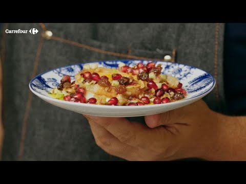 Receta de queso de cabra con granada por Dani García