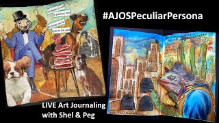 October Mood Board + #AJOSPeculiarPersona Art Journal Pages