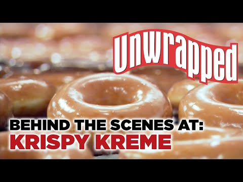 How Krispy Kreme Doughnuts are Made | UNWRAPPED | Food Network