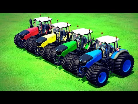 TRANSPORTING COLORS FENDT TRACTORS ! COLORS OF PARKOUR ! Farming Simulator 22