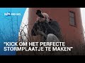 Stormjager Machiel op pad tijdens superstorm Ciara