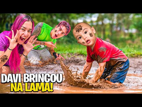 DAVID PLAYED IN THE MUD *he ate dirt