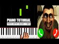 Skibidi Toilet Is Calling You Right Both Hands BEGINNER Piano Tutorial