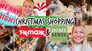 CHRISTMAS SHOPPING AT HOMESENSE & TK MAXX! 🎄Shop With Me & Haul!