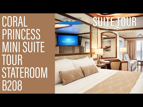 Thumbnail for Coral Princess Mini Suite Tour | Stateroom B208