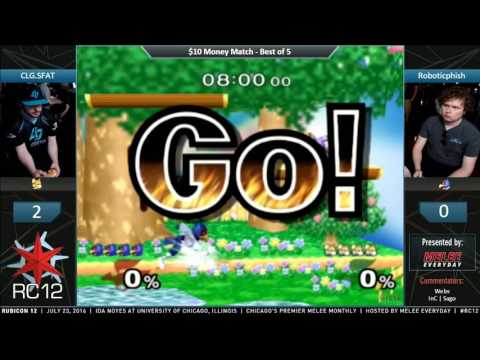 Rubicon 12 - CLG.SFAT (Fox) vs. Roboticphish (Falco) - SSBM - $10 Money Match