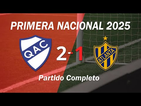 Quilmes vs. Atlanta | Primera Nacional 2025 Zona A Fecha 25.