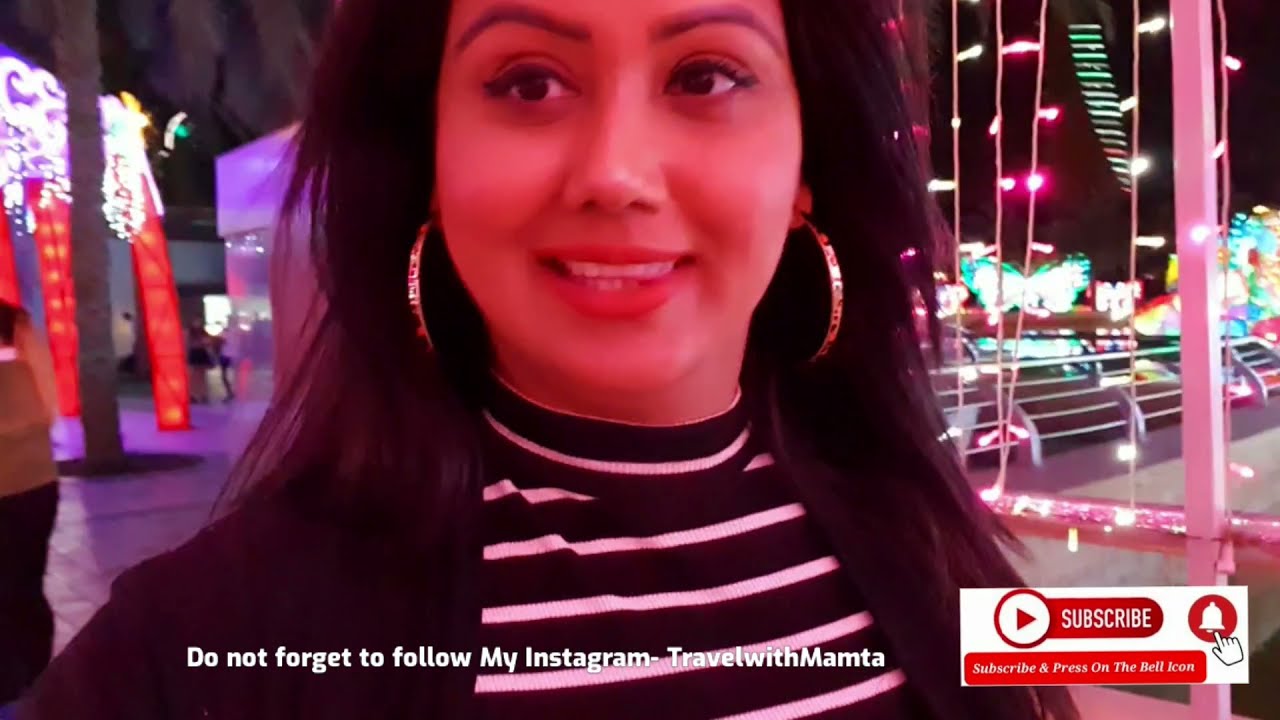 A traveler explores Dubai Garden Glow in this video.