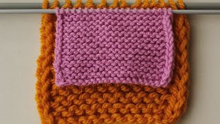 Vivagno a doppia catenella ai ferri.Come  lavorare i  Bordi  del lavoro per non farli arricciare 😊