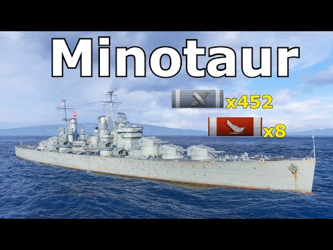 World of WarShips Minotaur - 8 Kills 207K Damage