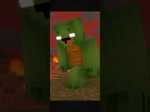 Mikey lost his best friend 2 - Maizen Minecraft animation #shorts