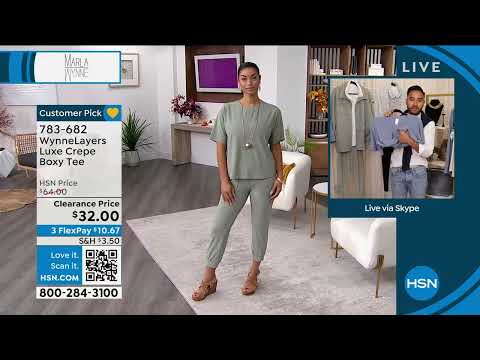 WynneLayers Luxe Crepe Boxy Tee