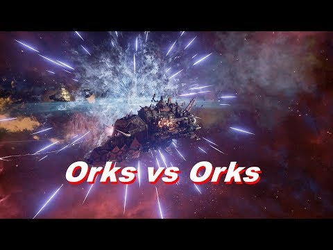Ork full carrier/nova cannon fleet - Heroic Difficulty, 1500 Points - Battlefleet Gothic Armada