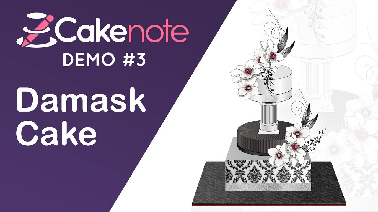 Cakenote Demo #3: Damask Cake