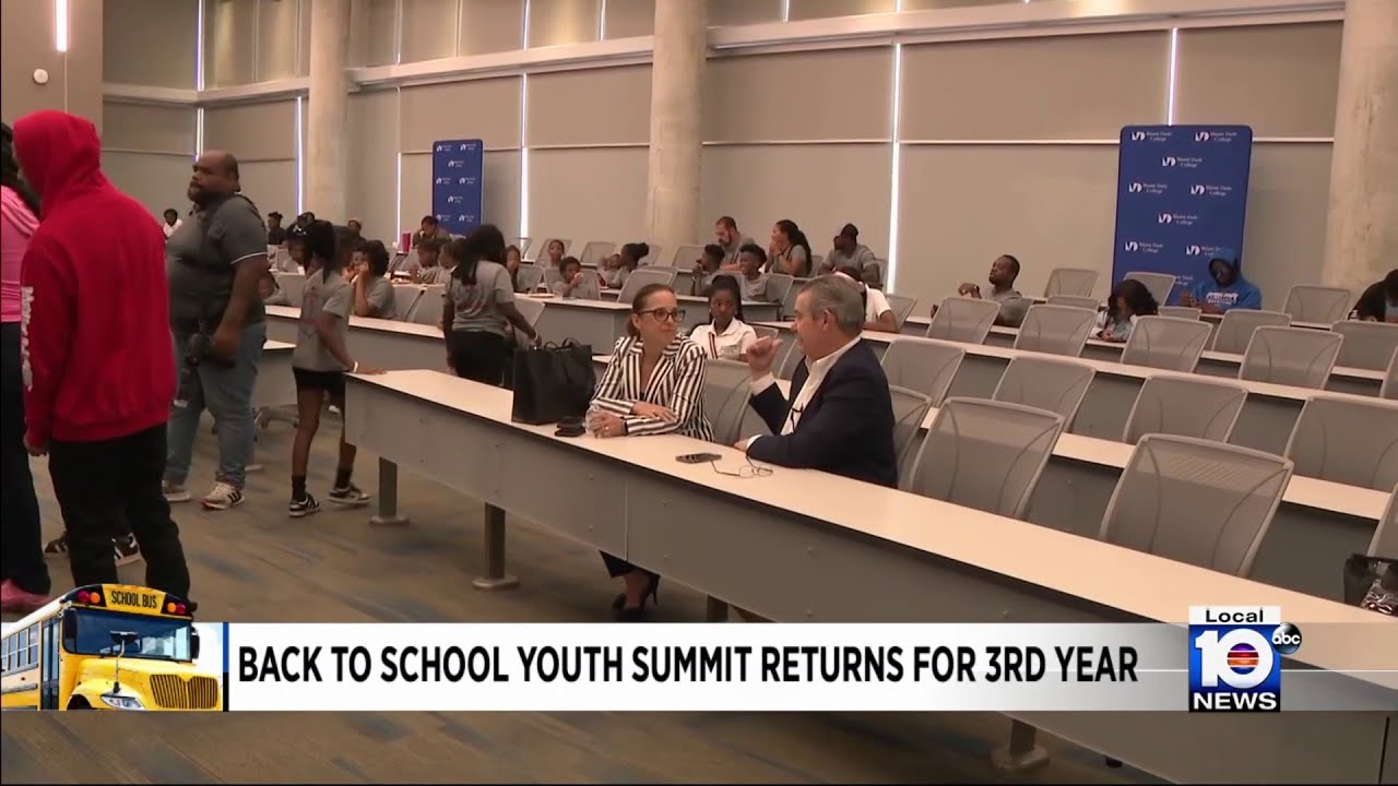 Local 10 WPLG coverage of the Back-to-School Youth Readiness Summit