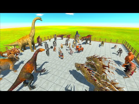 BATTLE ROYALE ARBS with HP BARS - Animal Revolt Battle Simulator