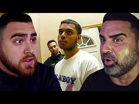 LosPollosTV And Dad React To Wannabe Tough Guy Punches Cop In Front Of His Parents!